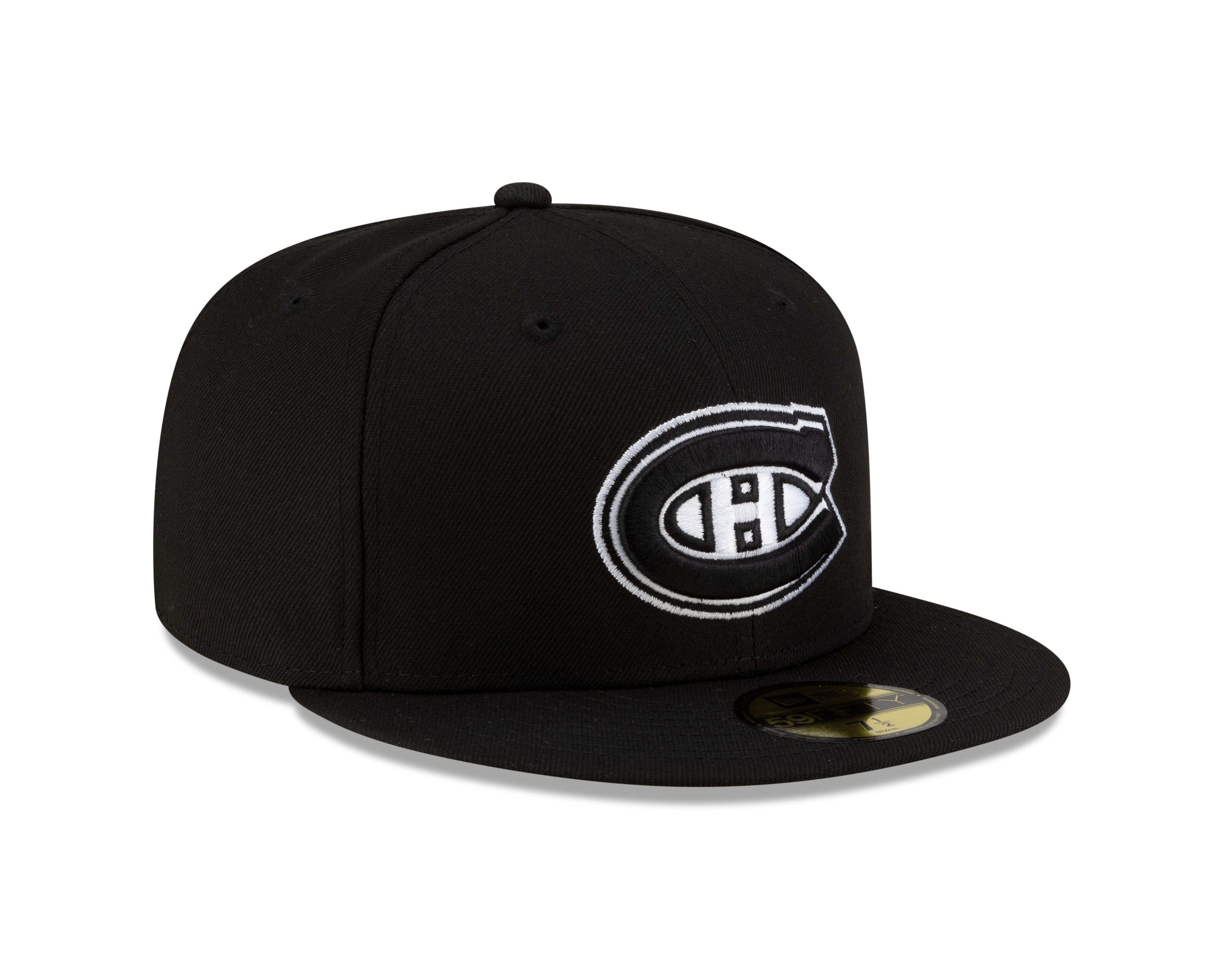 Montreal Canadiens NHL New Era Men's Black/White 59Fifty Fitted Hat