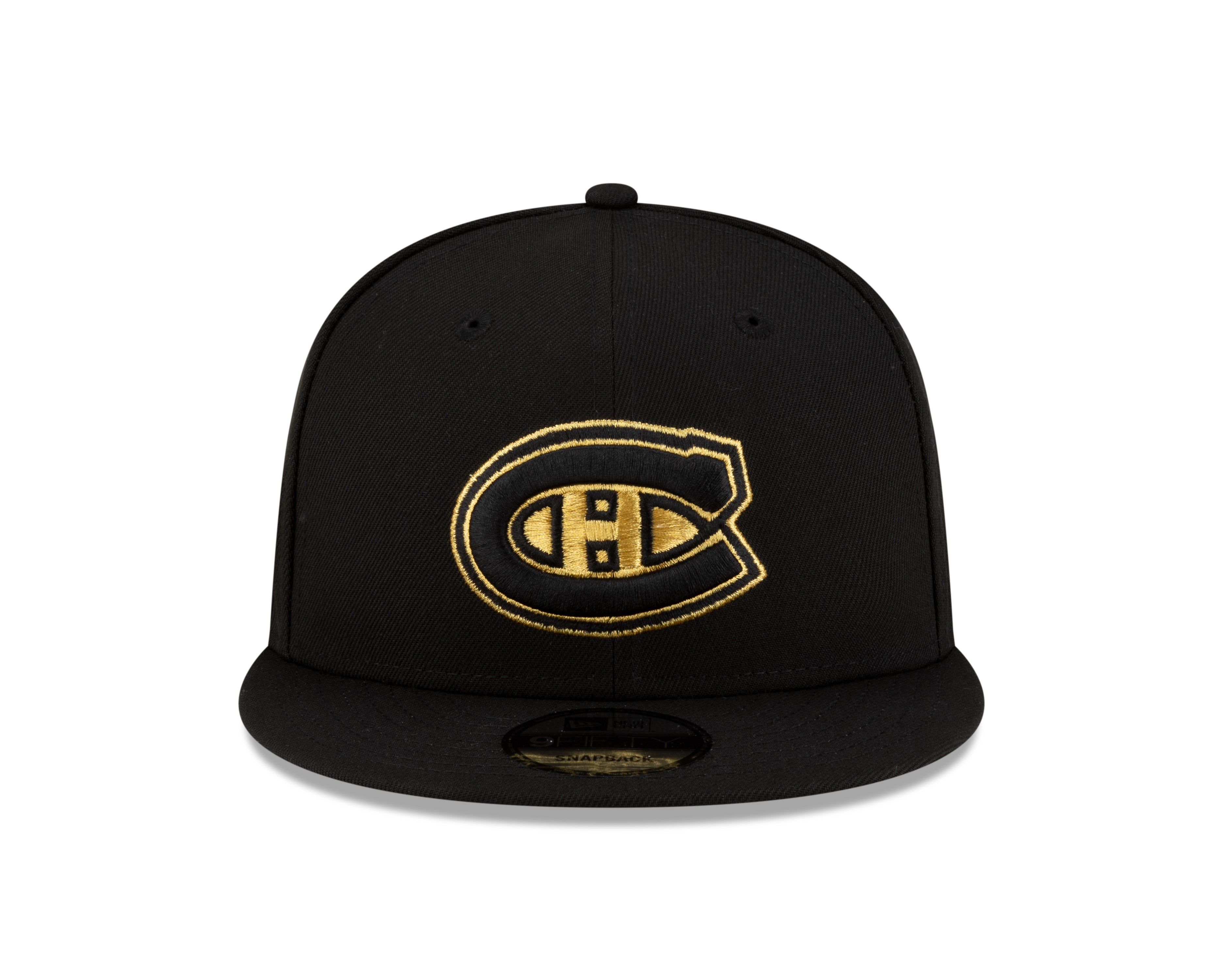 Montreal Canadiens NHL New Era Men's Black 9Fifty Gold Logo Snapback
