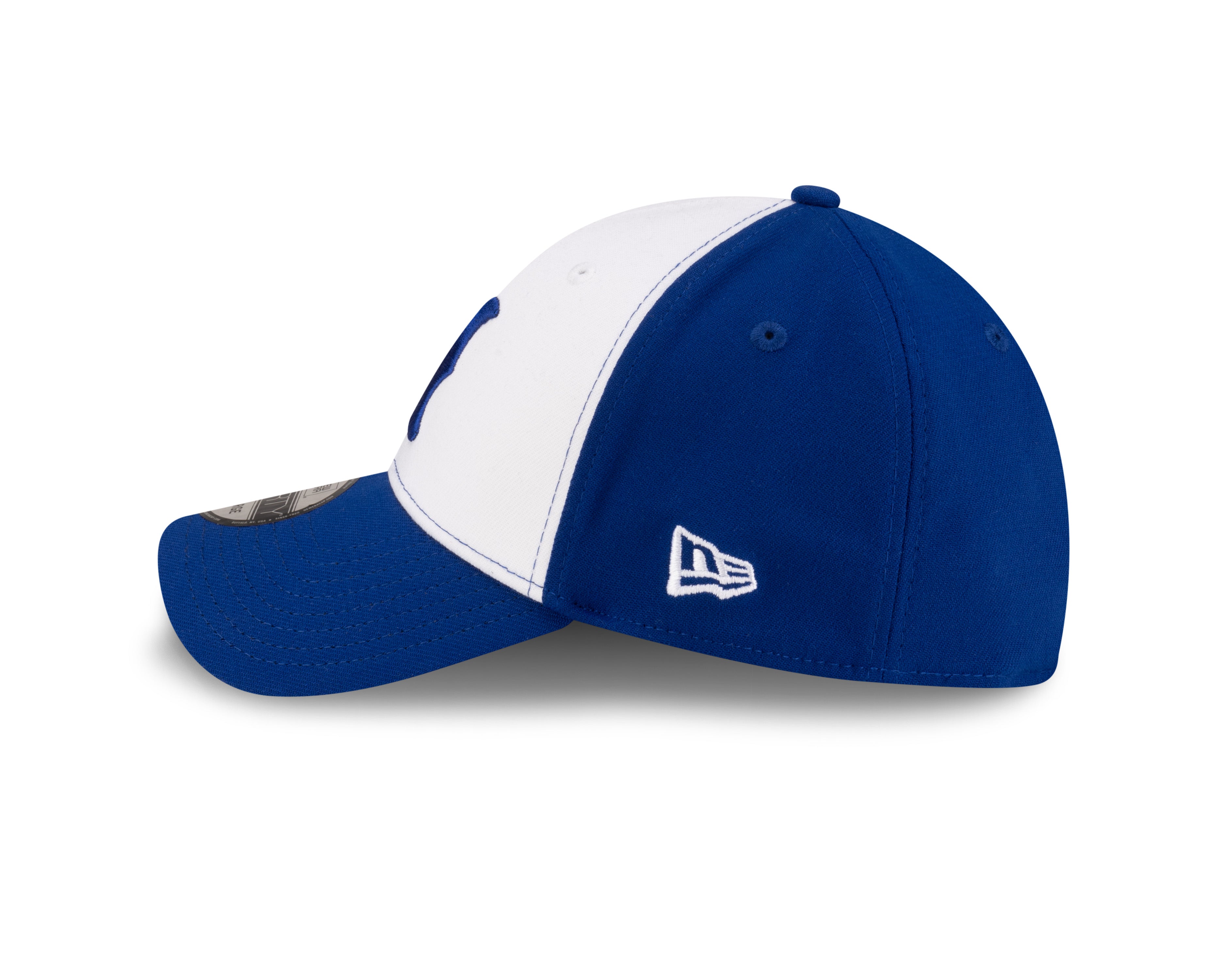 Montreal Royals MiLB New Era Men's White/Royal Blue 39Thirty Stretch Fit Hat