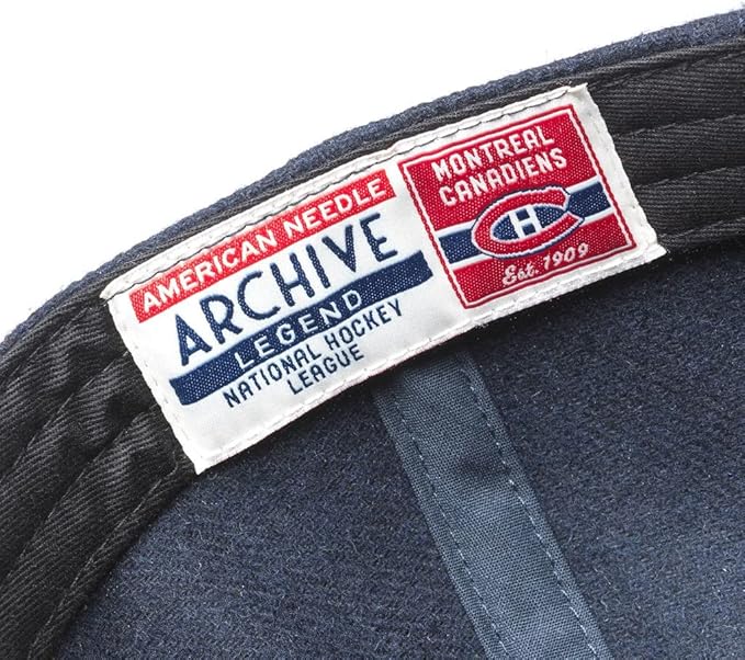 Montreal Canadiens NHL American Needle Men's Navy Vintage Archive Legend Adjustable