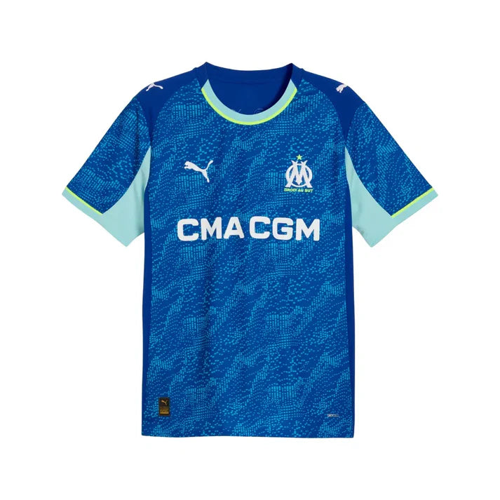 Olympique de Marseille Ligue 1 Puma Men's Blue 2025/26 Replica Third Jersey