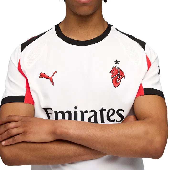 AC Milan Serie A Puma Men's White 2025/26 Authentic Away Jersey