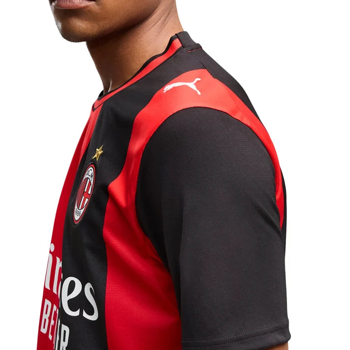 AC Milan Serie A Puma Men's Black/Red 2026/27 Home Replica Jersey