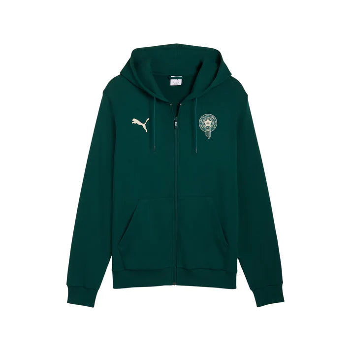 Morocco National Team FIFA Puma Men's Dark Myrtle Ftblculture Zip Up Hoodie