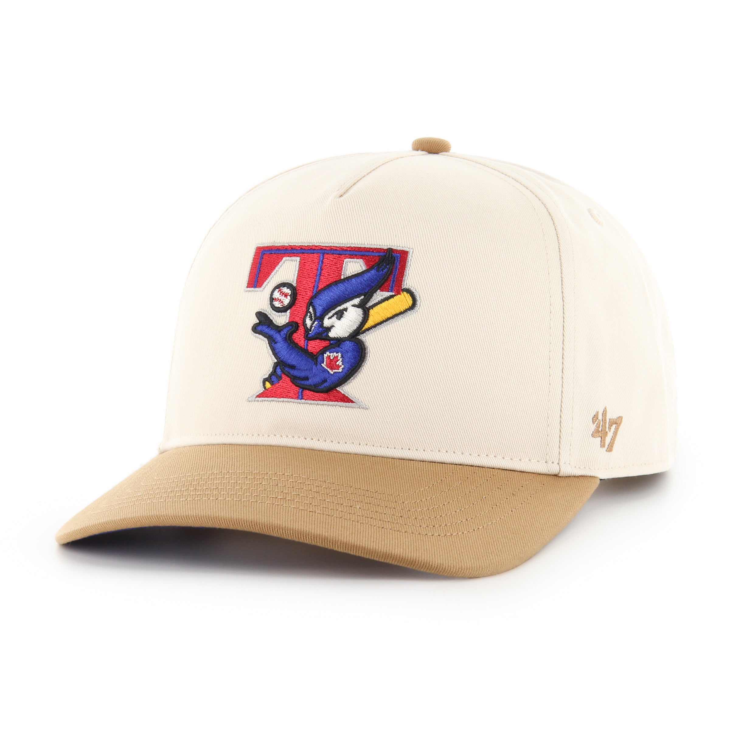 Toronto Blue Jays MLB 47 Brand Men's Natural / Dune Two Tone 2003 Logo Hitch Snapback Hat
