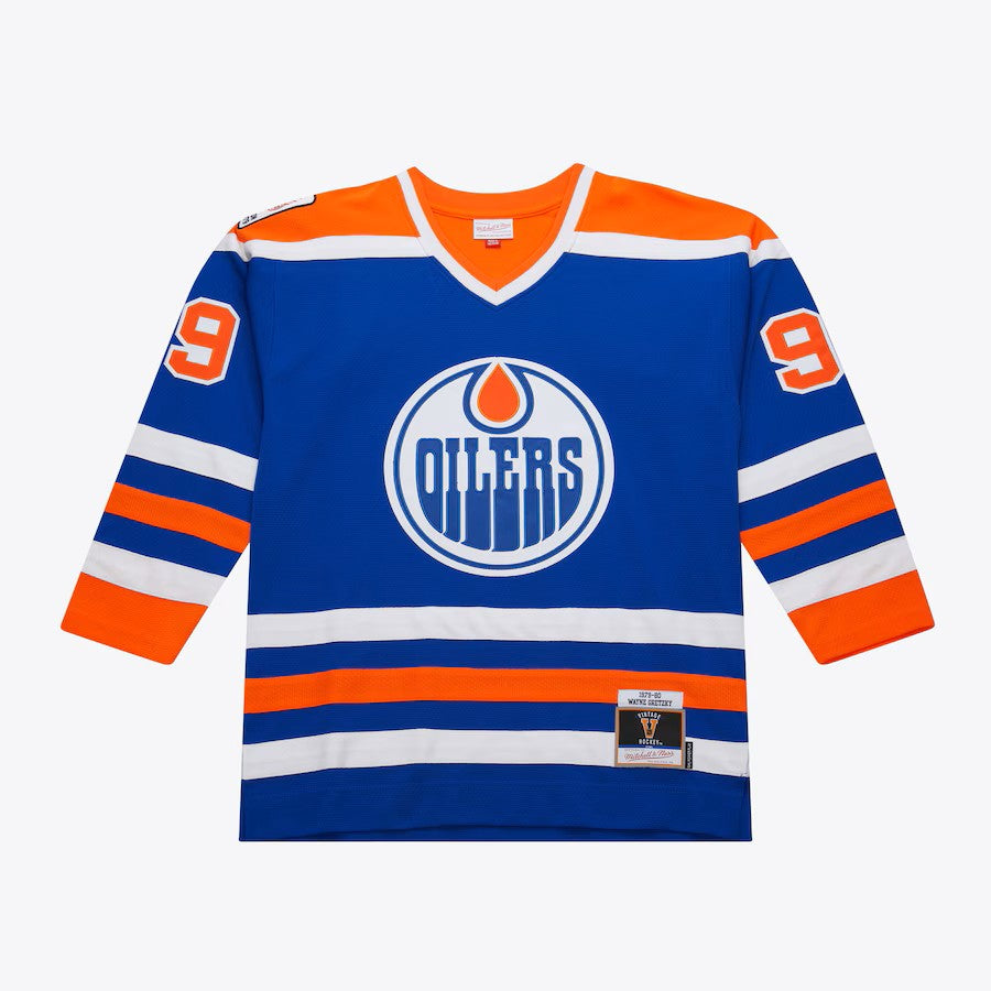 Wayne Gretzky Edmonton Oilers NHL Mitchell & Ness Men's Royal 1979/80 Power Play Authentic Jersey