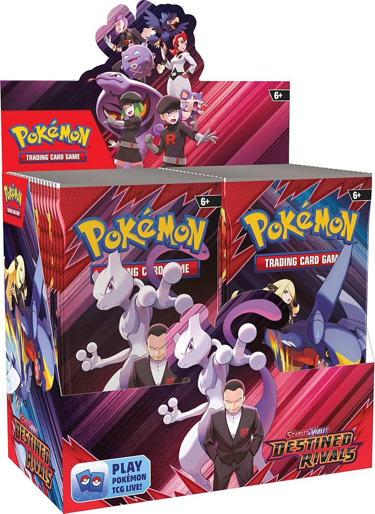 Pokémon TCG Scarlet & Violet SV10 Destined Rivals Booster Box Display