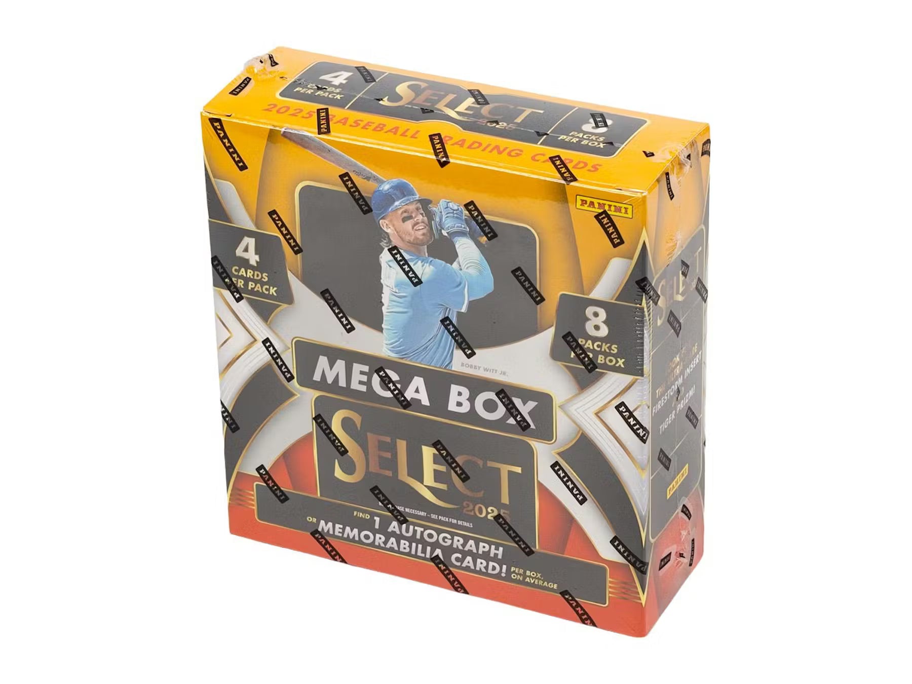 MLB 2025 Panini Select Baseball Hobby Mega Box Trading Cards
