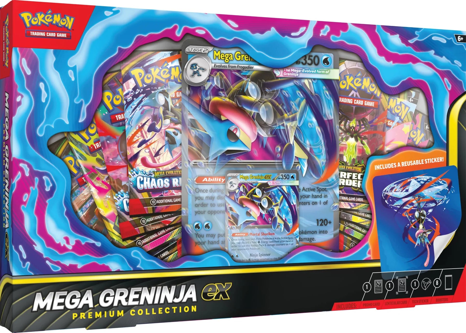 Pokémon TCG Mega Evolution Mega Greninja Ex Premium Collection Box