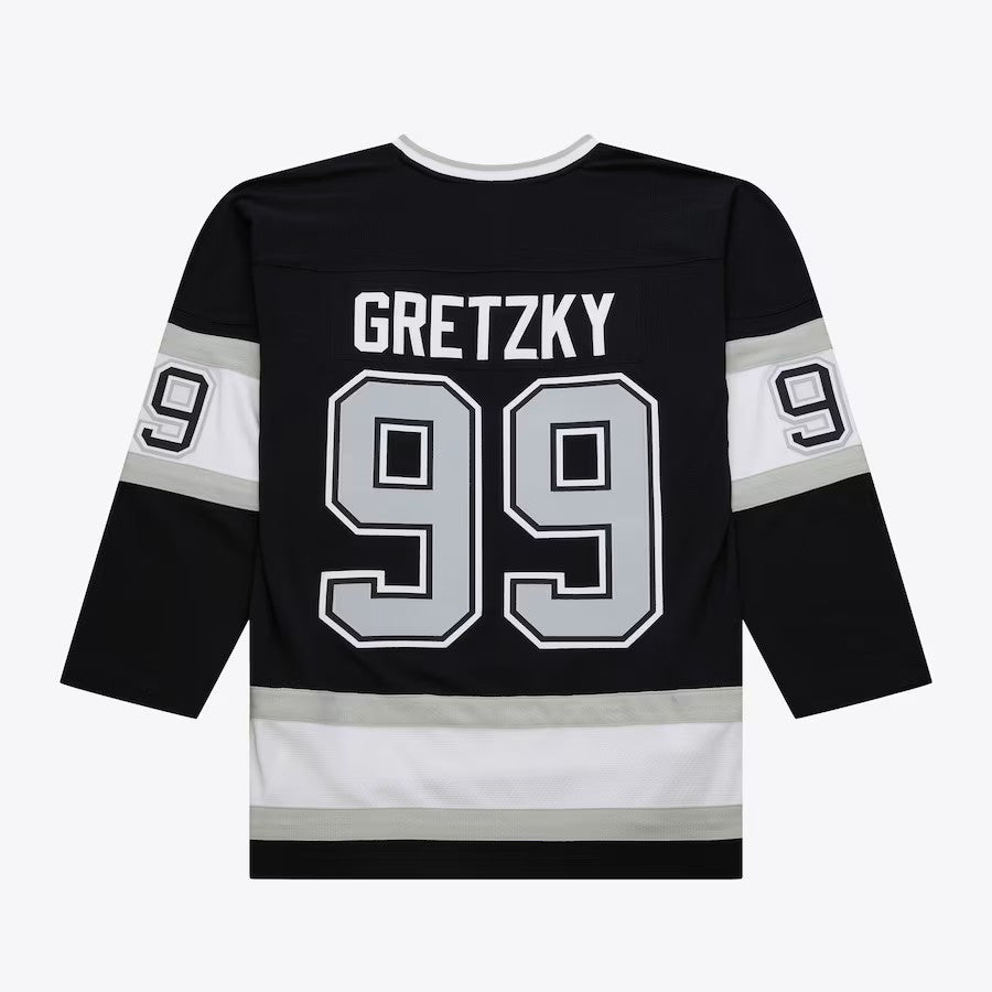 Maillot authentique Mitchell & Ness noir pour homme des Kings de Los Angeles de la LNH, 1992/93, Wayne Gretzky