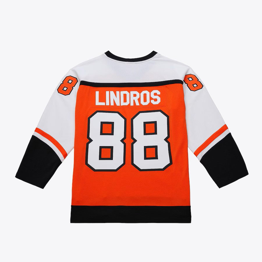 Maillot authentique Mitchell & Ness orange pour homme des Flyers de Philadelphie de la LNH, 1996-1997, Eric Lindros
