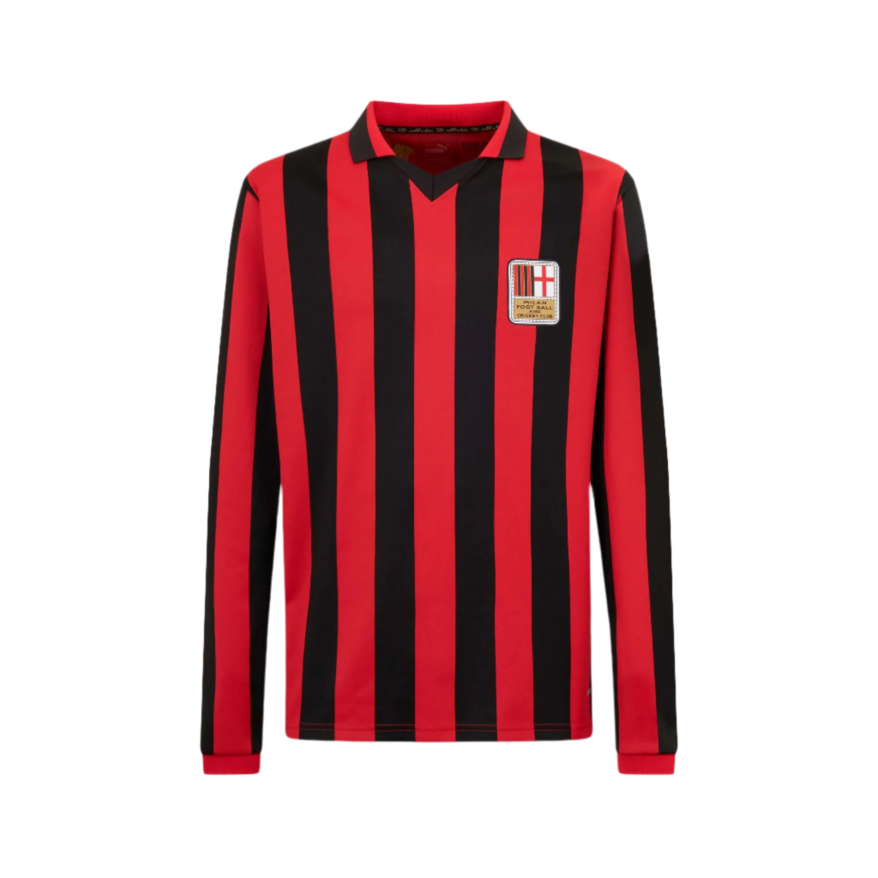 Maillot authentique Puma 125e anniversaire AC Milan Serie A pour homme rouge 2024/25