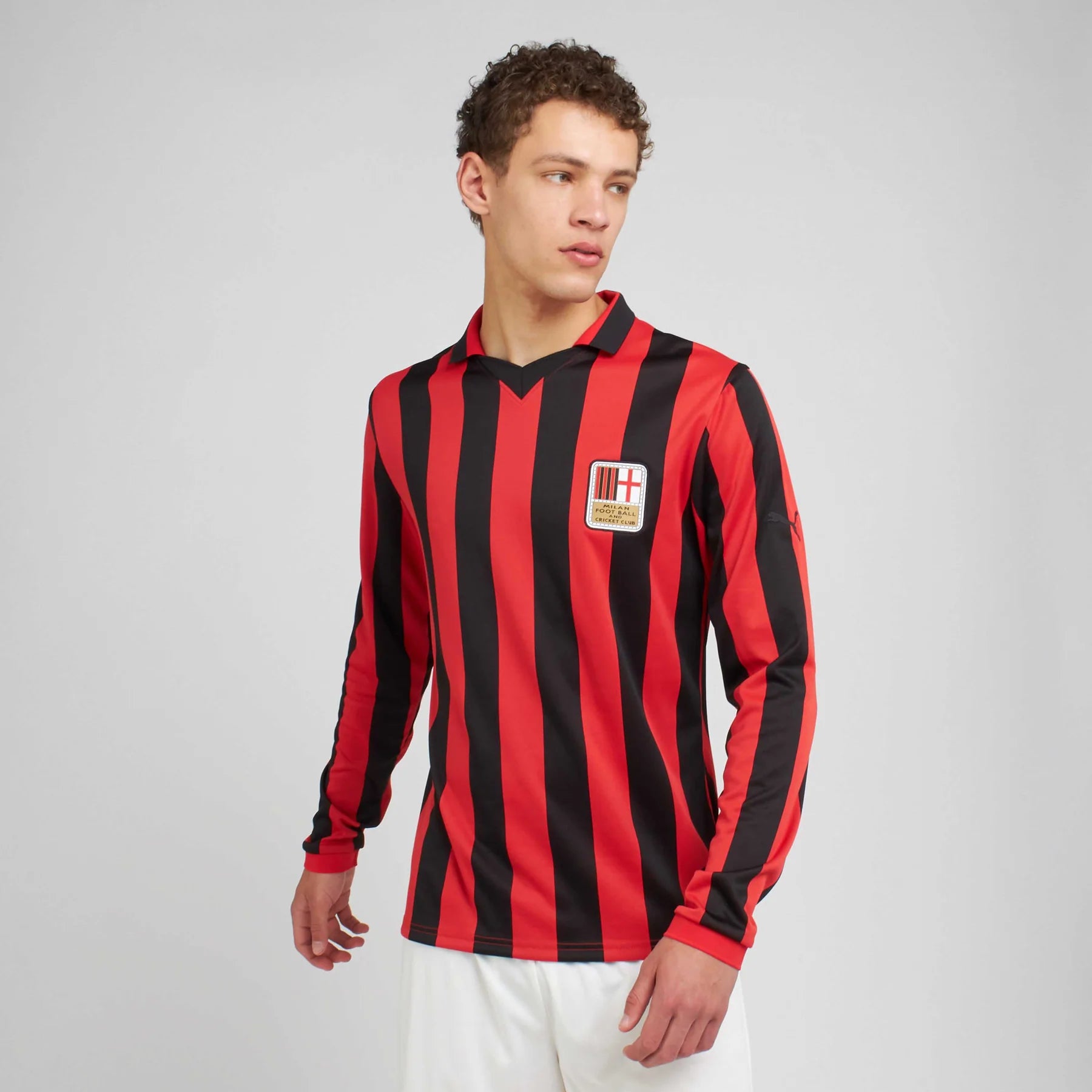 Maillot authentique Puma 125e anniversaire AC Milan Serie A pour homme rouge 2024/25