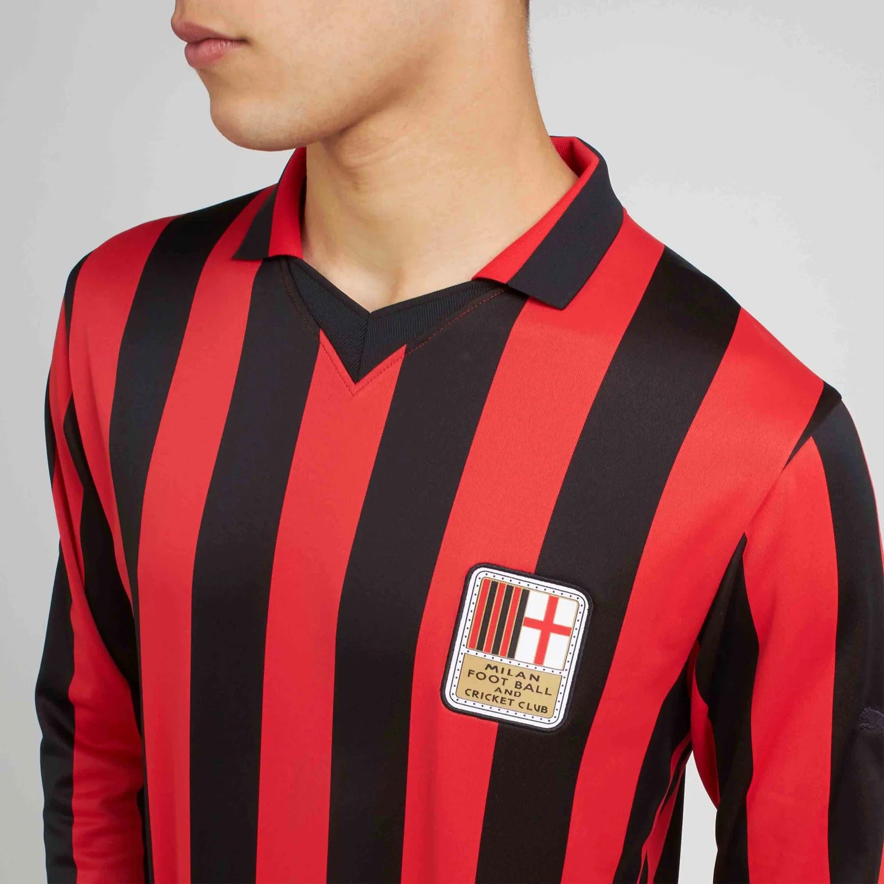 Maillot authentique Puma 125e anniversaire AC Milan Serie A pour homme rouge 2024/25