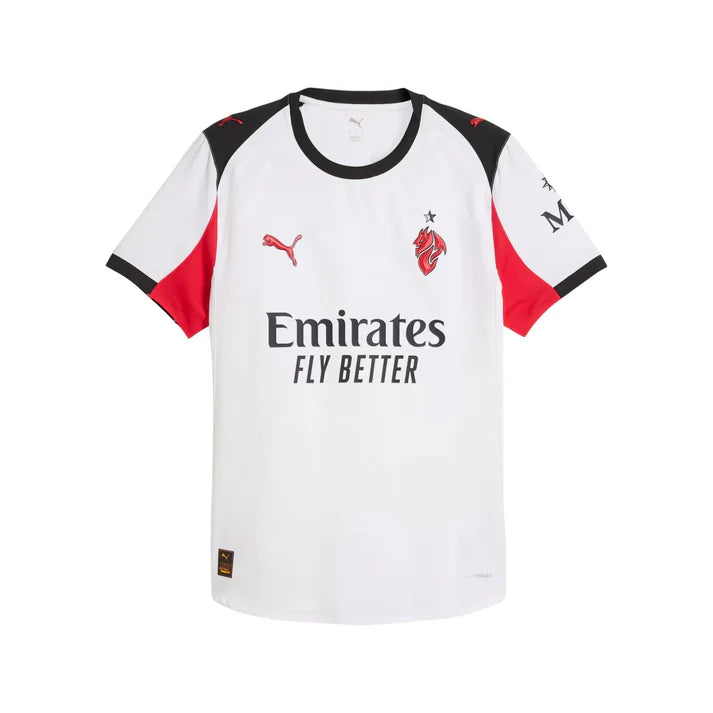 AC Milan Serie A Puma Men's White 2025/26 Authentic Away Jersey