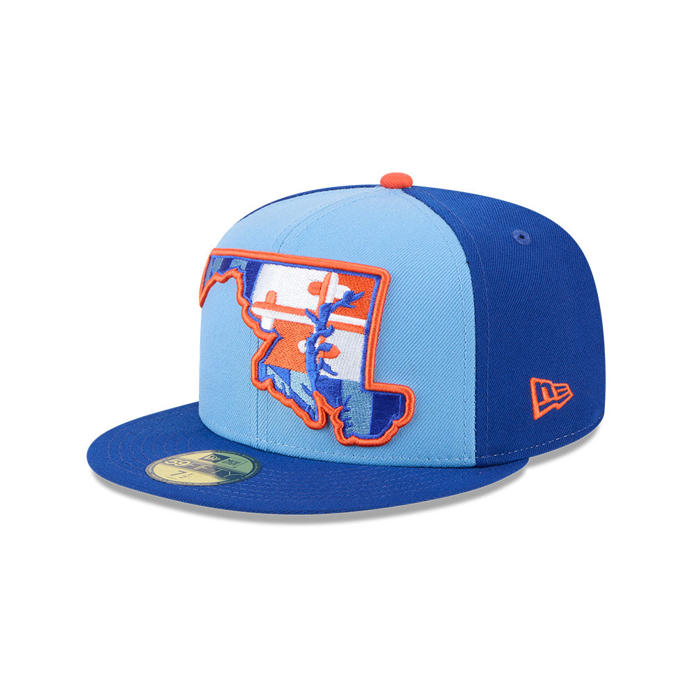 Aberdeen IronBirds MiLB New Era Men's Light Blue/Royal 59Fifty Alternate Authentic Collection Fitted Hat