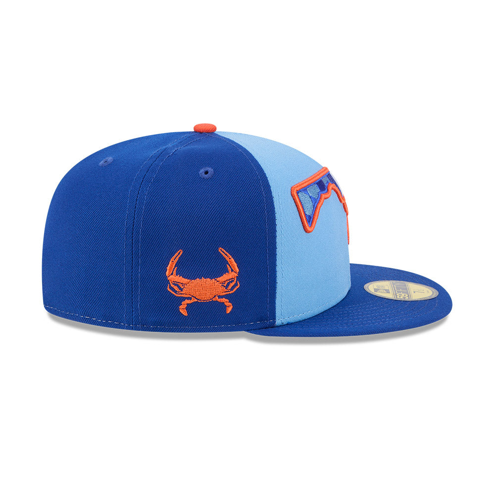 Aberdeen IronBirds MiLB New Era Men's Light Blue/Royal 59Fifty Alternate Authentic Collection Fitted Hat
