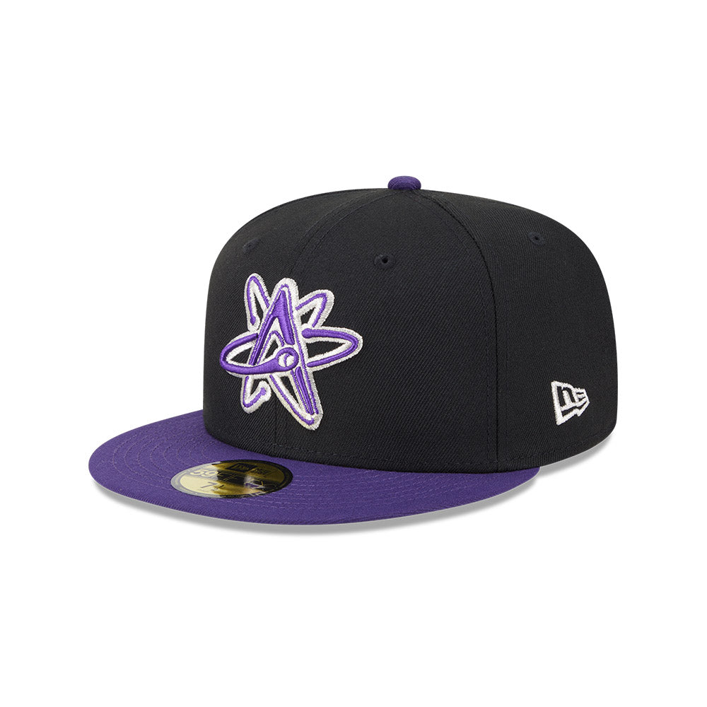 Albuquerque Isotopes MiLB New Era Men's Black/Purple 59Fifty Alternate Authentic Collection Fitted Hat