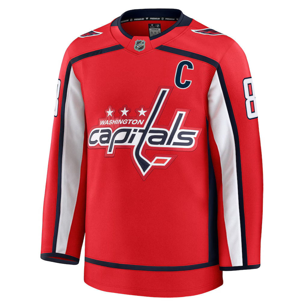 Alexander Ovechkin Washington Capitals NHL Fanatics Branded Men's Red Premium Jersey