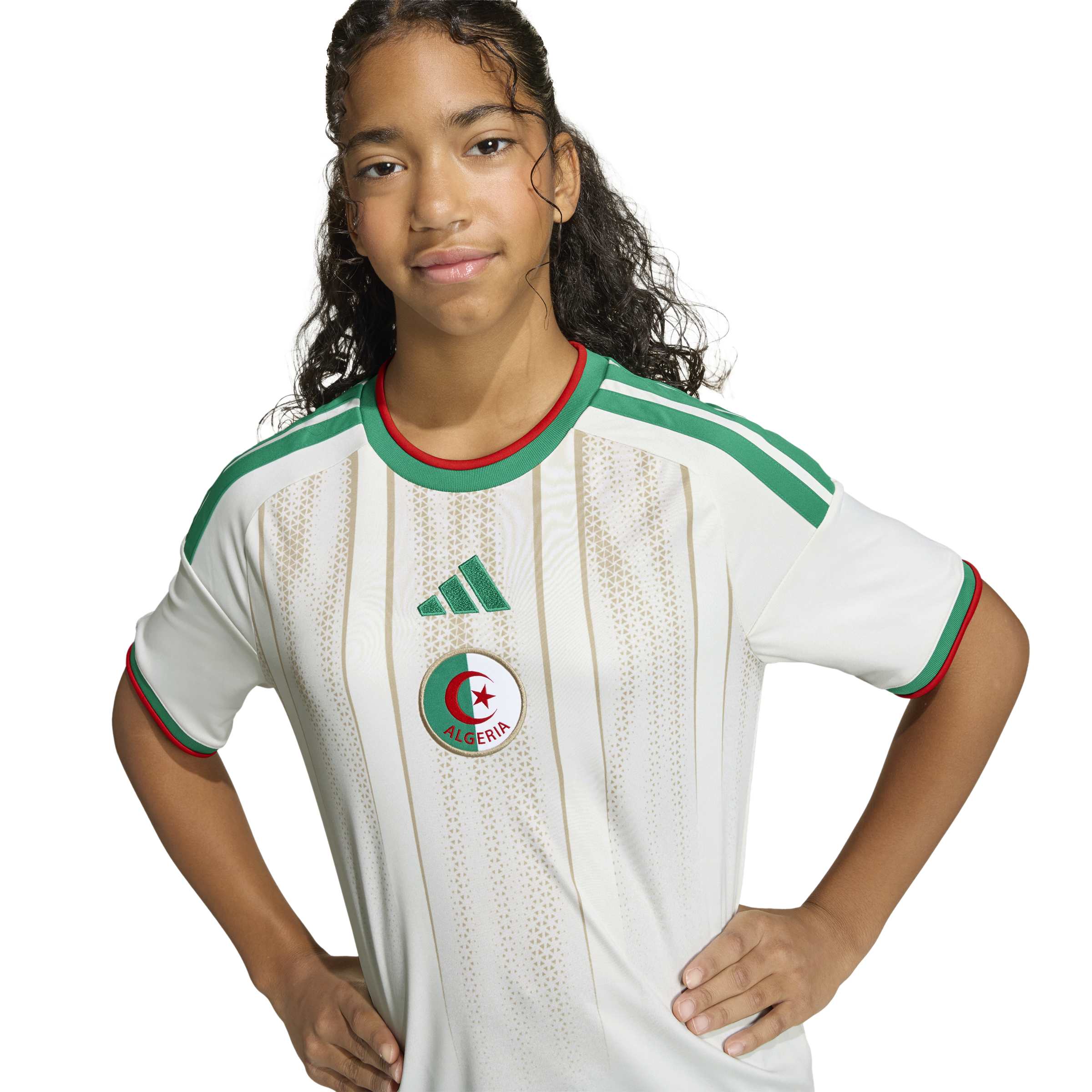 Algeria National Team FIFA Adidas Youth White 2025/26 Replica Home Jersey