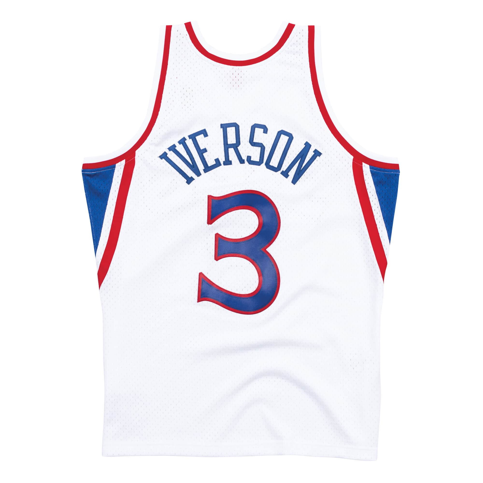 Allen Iverson Philadelphia 76ers NBA Mitchell & Ness Homme Blanc 1996-97 Hardwood Classics Swingman Maillot
