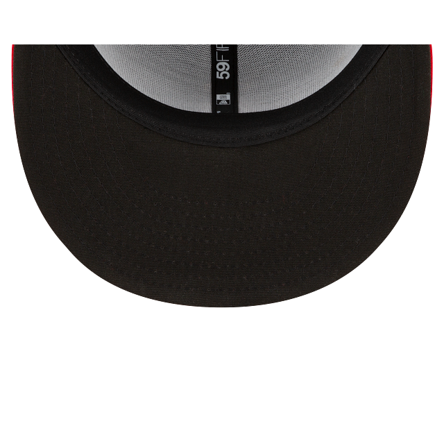 Los Angeles Angels MLB New Era Casquette ajustée alternative 59Fifty Authentic Collection pour hommes bleu marine/rouge