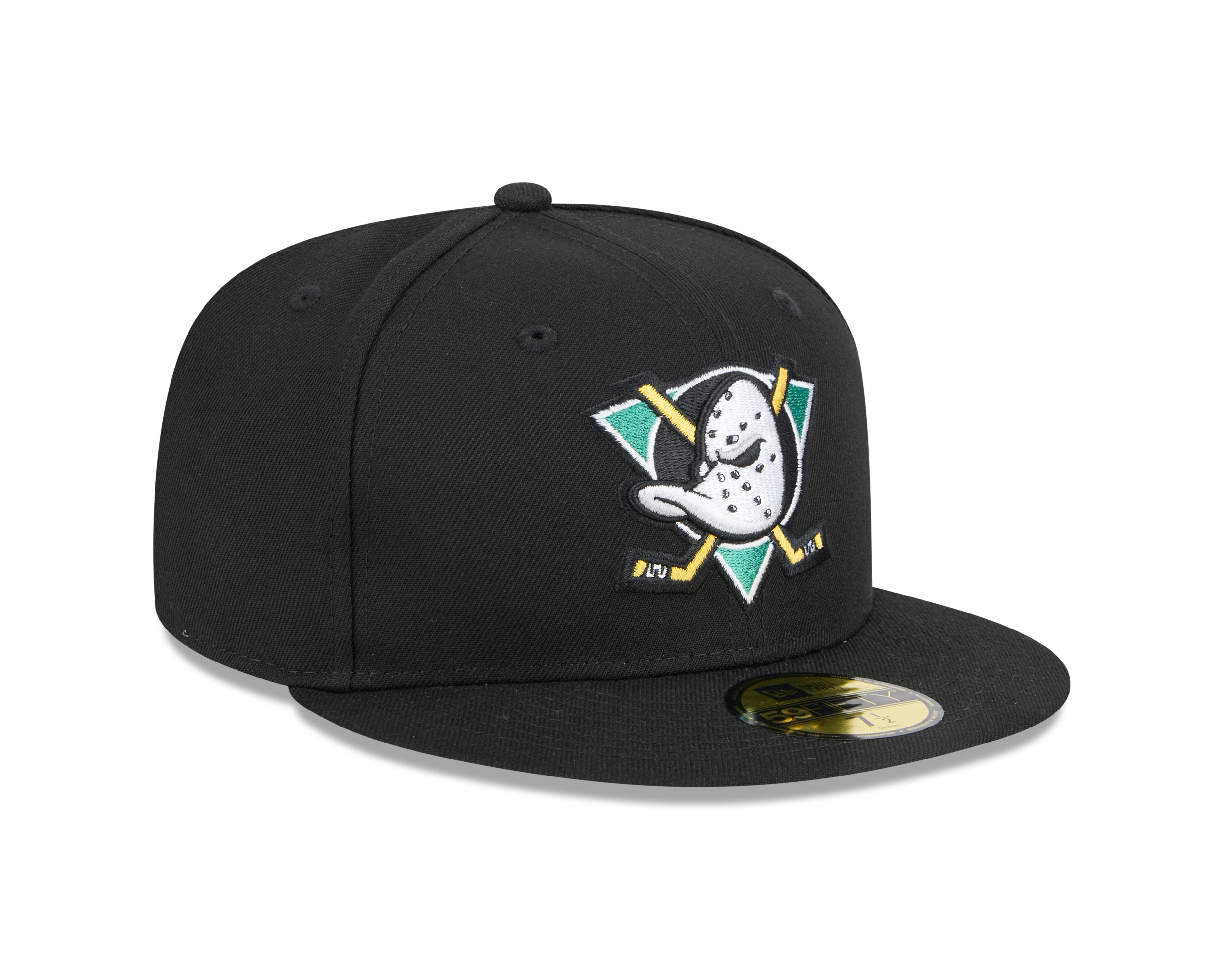 Casquette ajustée 59Fifty Core noire pour homme des Ducks d'Anaheim de la LNH de New Era
