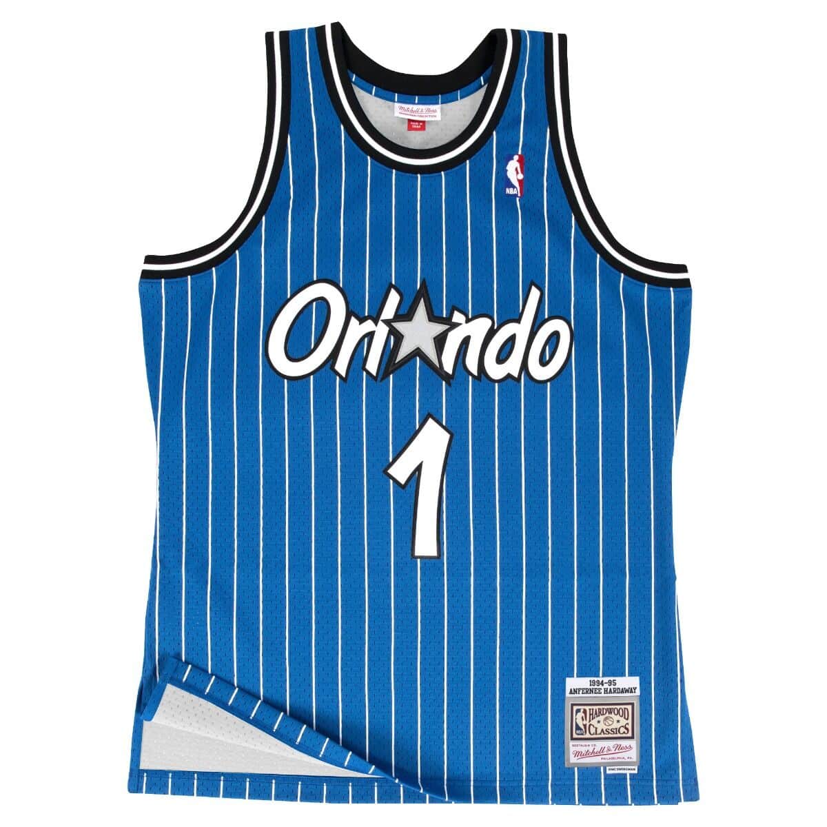 Anfernee Hardaway Orlando Magic NBA Mitchell & Ness Men's Royal Blue 1994-95 Hardwood Classics Swingman Jersey