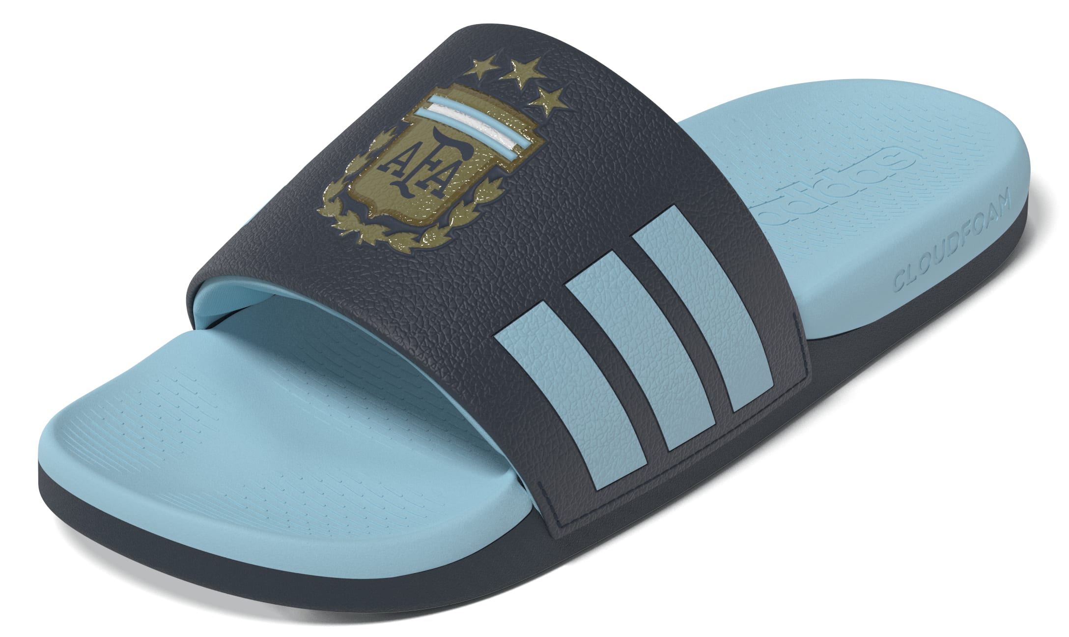 Argentina National Team FIFA Adidas Men's Navy Adilette Comfort Sandals