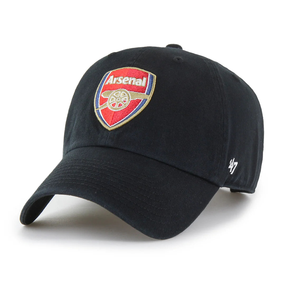 Casquette ajustable noire pour homme Arsenal FC EPL 47 Brand Clean Up
