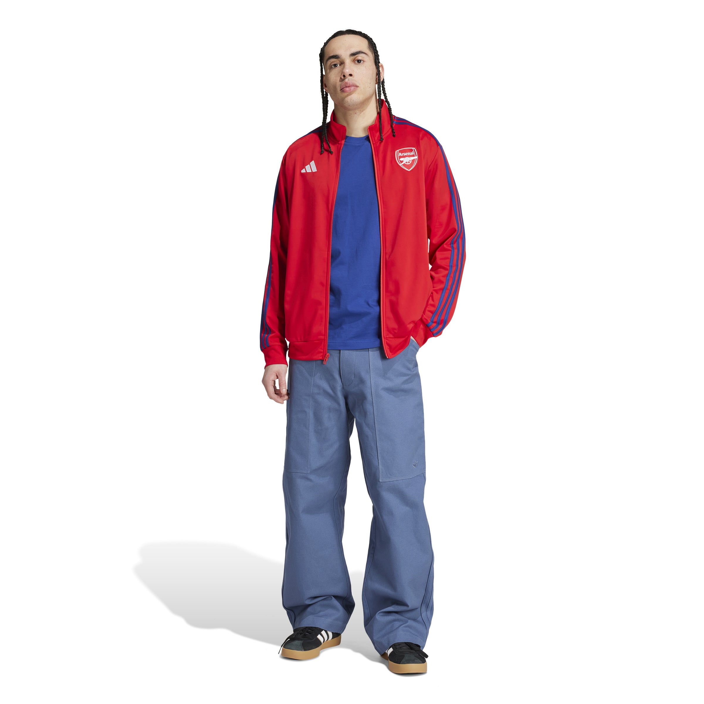 Veste de survêtement rouge DNA Adidas EPL Arsenal FC pour homme