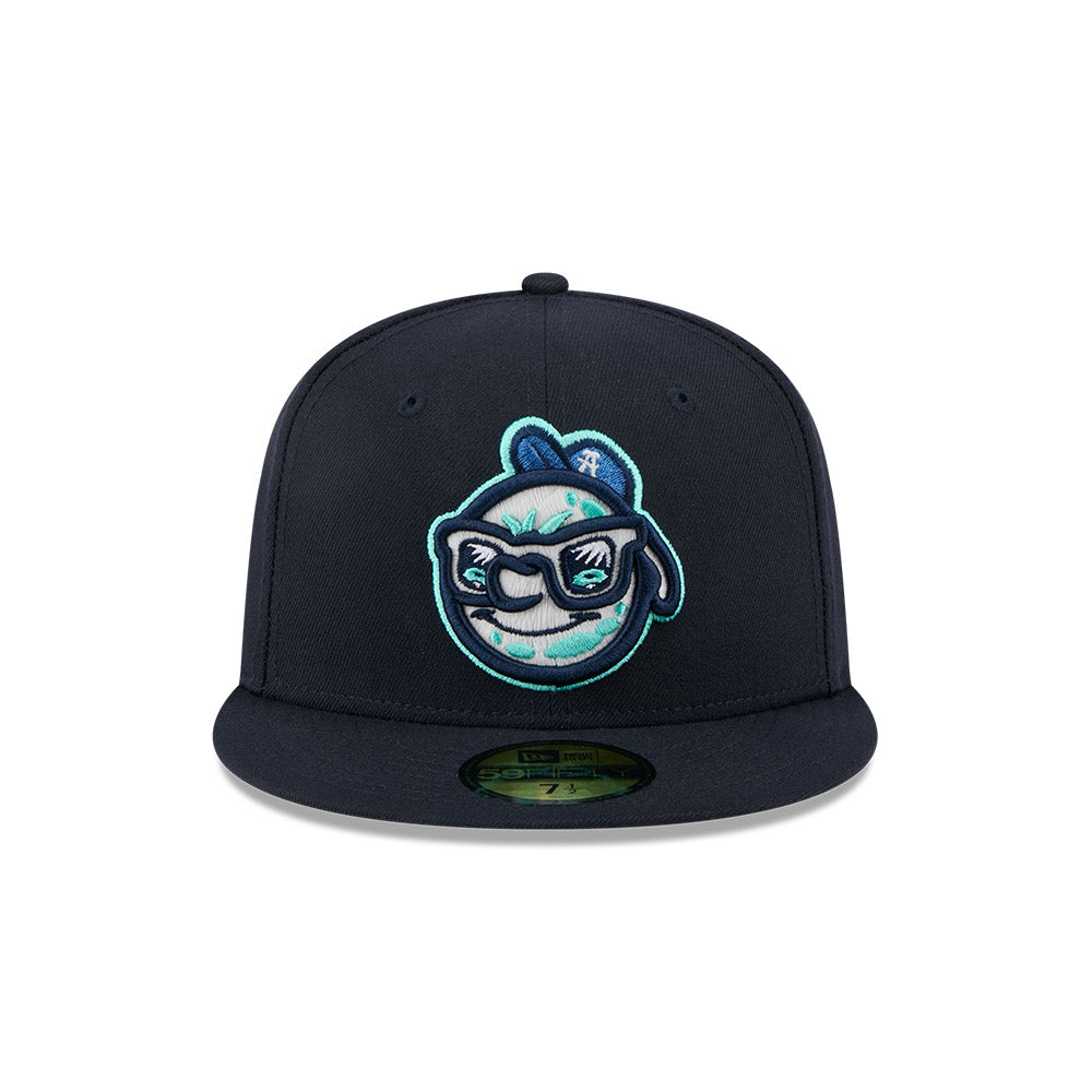 Asheville Tourists MiLB New Era Men's Navy 59Fifty Authentic Collection Fitted Hat
