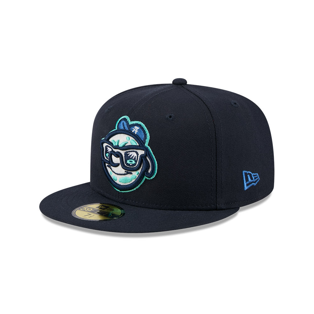 Asheville Tourists MiLB New Era Men's Navy 59Fifty Authentic Collection Fitted Hat