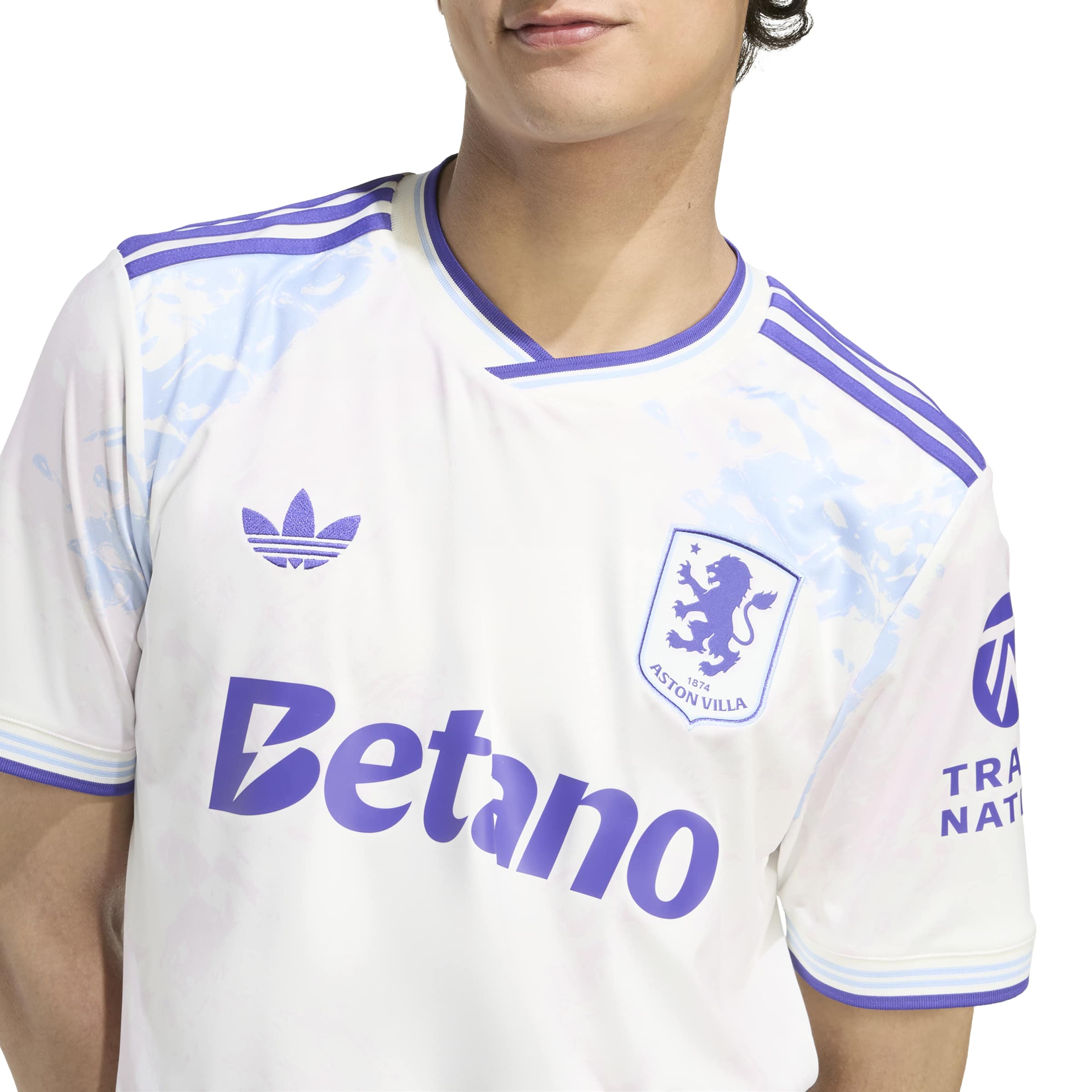 Aston Villa EPL Adidas Men's White 2025/26 Third Replica Jersey