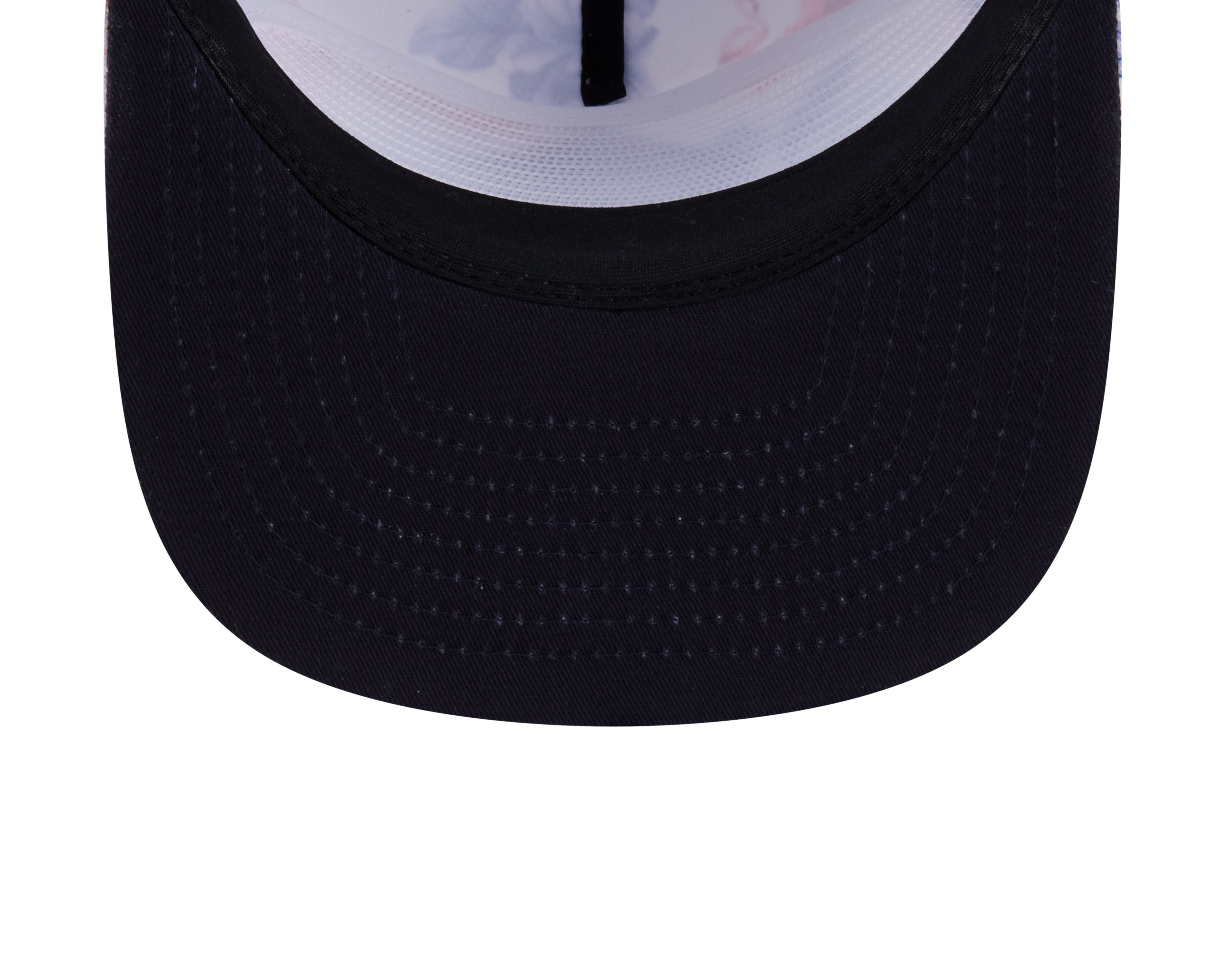 Casquette à visière à imprimé golfeur MLB New Era pour homme Atlanta Braves White Cord