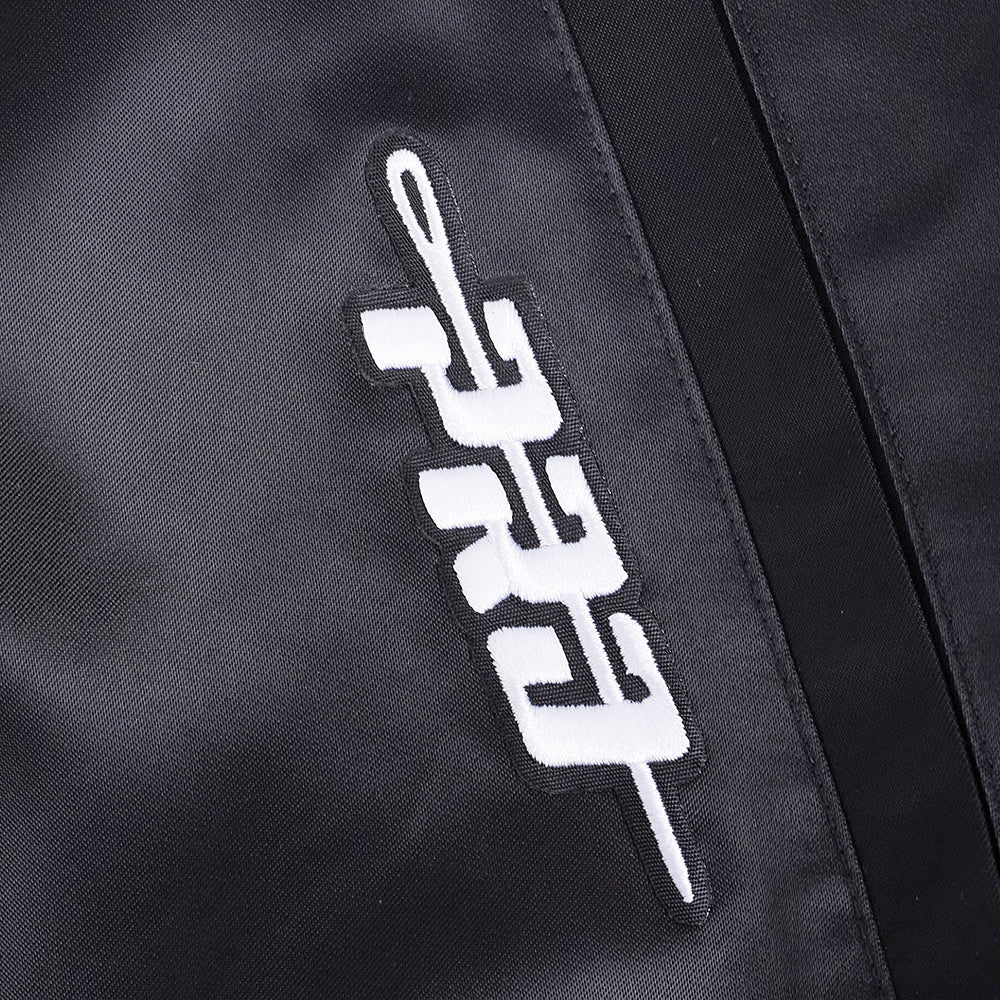 Atlanta Braves MLB Pro Standard Men's Black DIY Pick Stitch Rib Satin Jacket