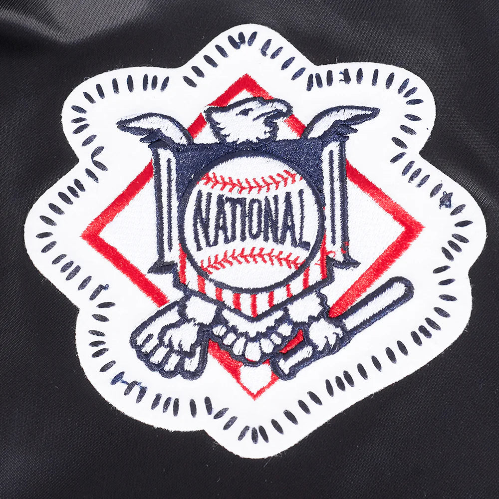 Atlanta Braves MLB Pro Standard Men's Black DIY Pick Stitch Rib Satin Jacket