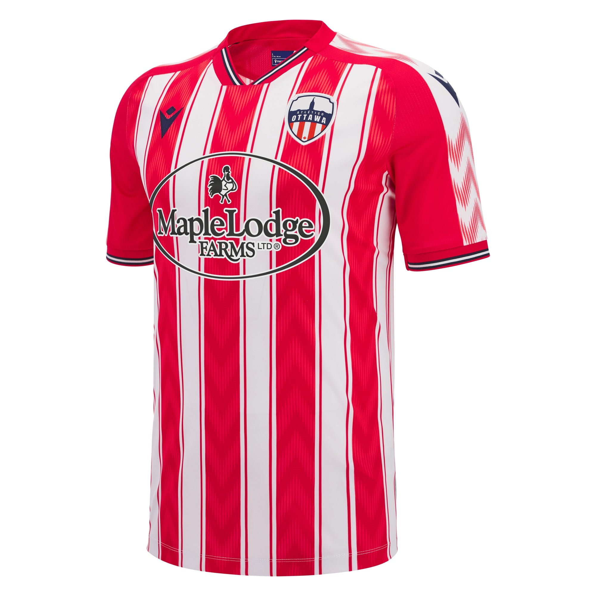 Atlético Ottawa CPL Macron Maillot de match primaire rouge 2025/26 pour homme