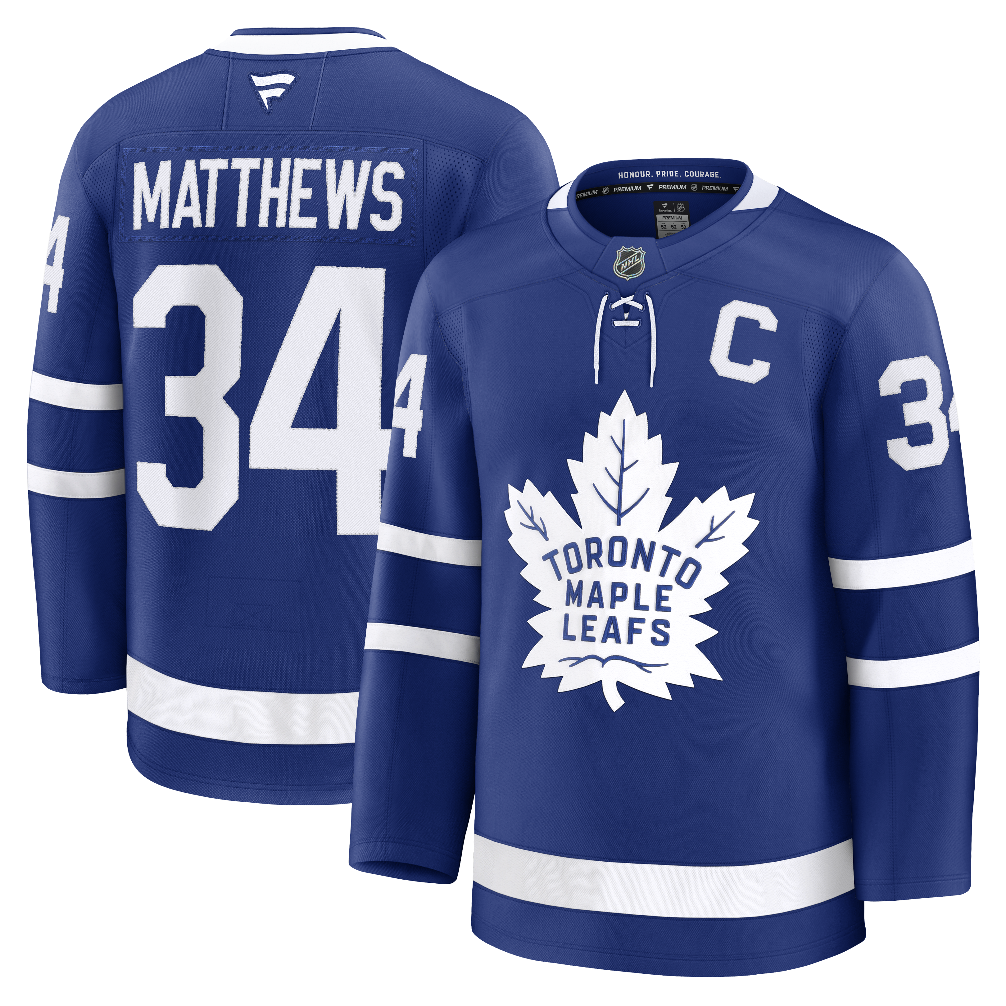 Auston Matthews Maple Leafs de Toronto NHL Fanatics Branded Maillot Premium bleu royal pour homme