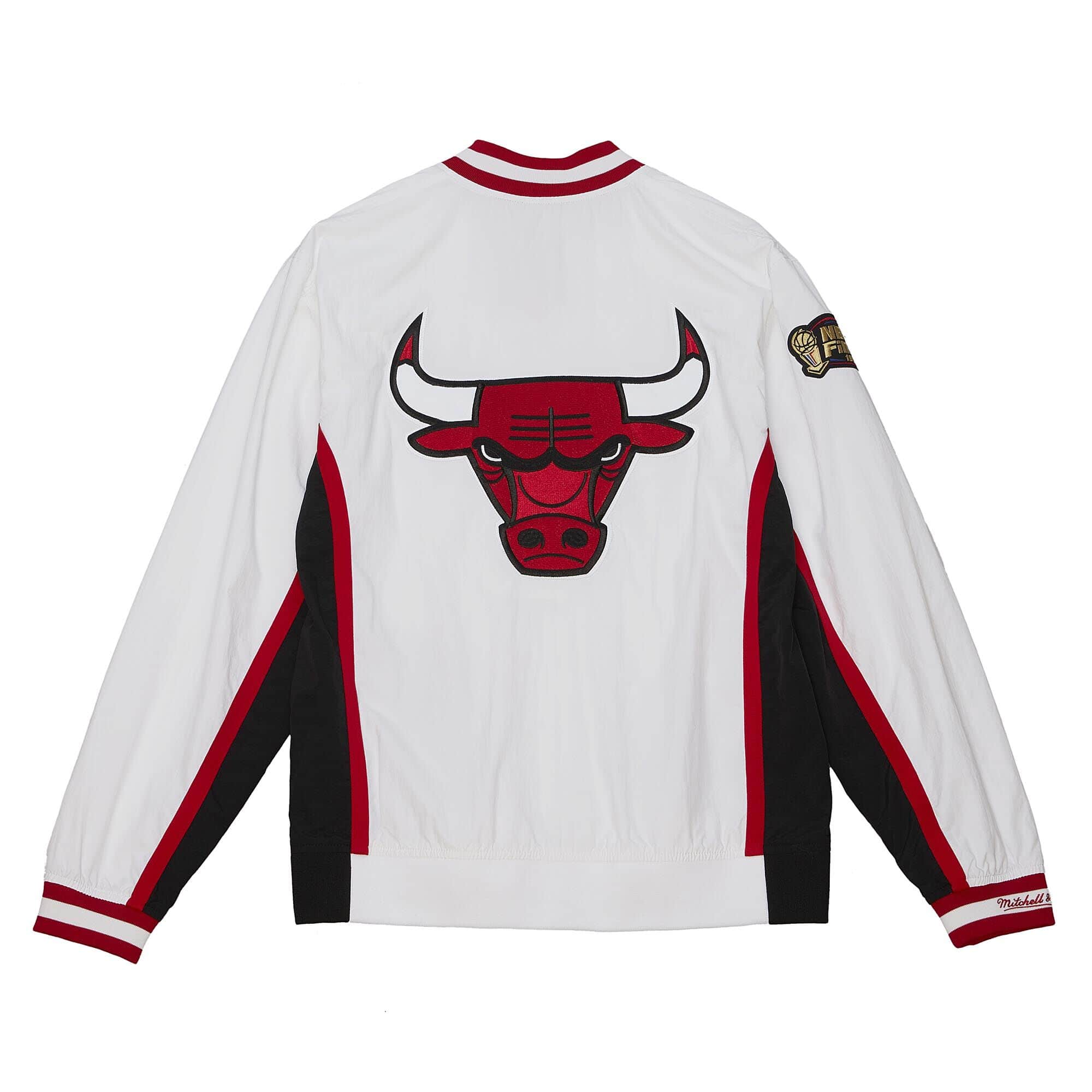 Chicago Bulls NBA Mitchell & Ness Men’s White 1997-98 Finals Warm Up Jacket