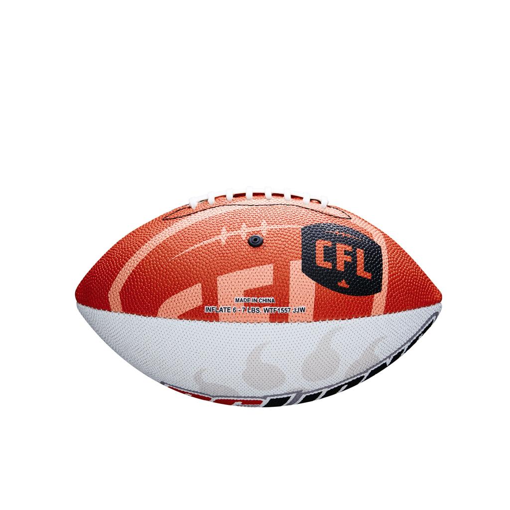 Ballon de football miniature enveloppant Wilson des Lions de la Colombie-Britannique de la LCF