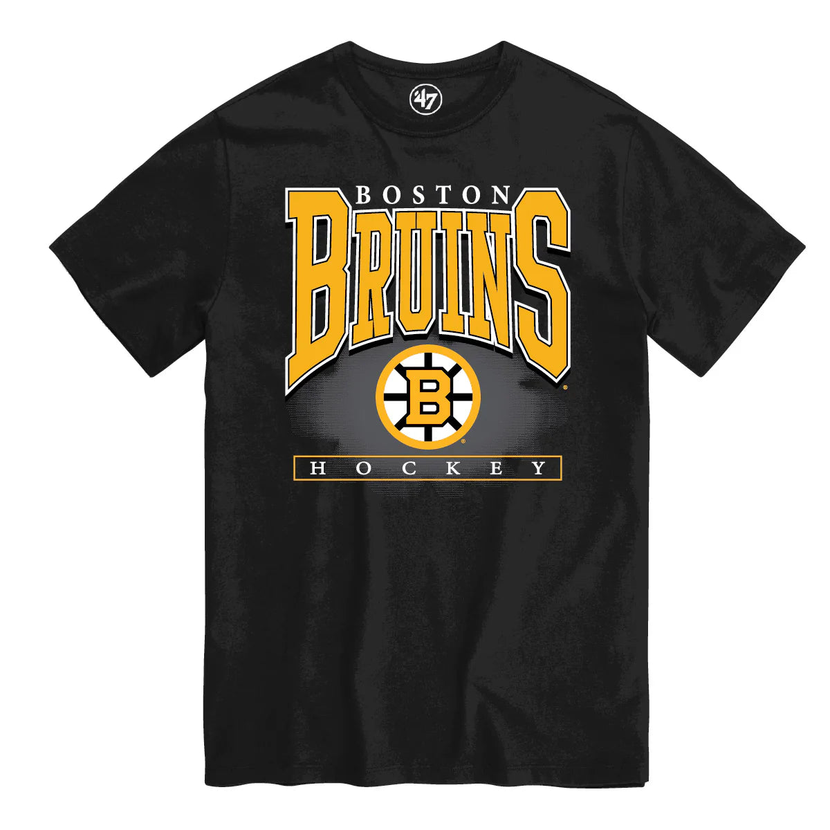Boston Bruins NHL 47 Brand Men's Black Hot Corner T-Shirt