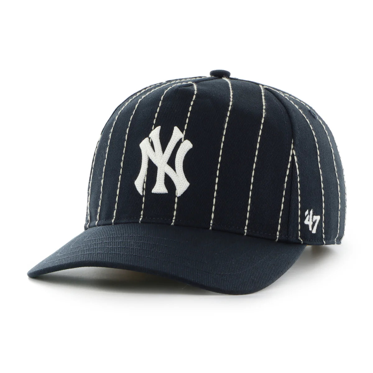 New York Yankees MLB 47 Brand Men's Navy Rawlings Pinstripe Hitch Adjustable Hat