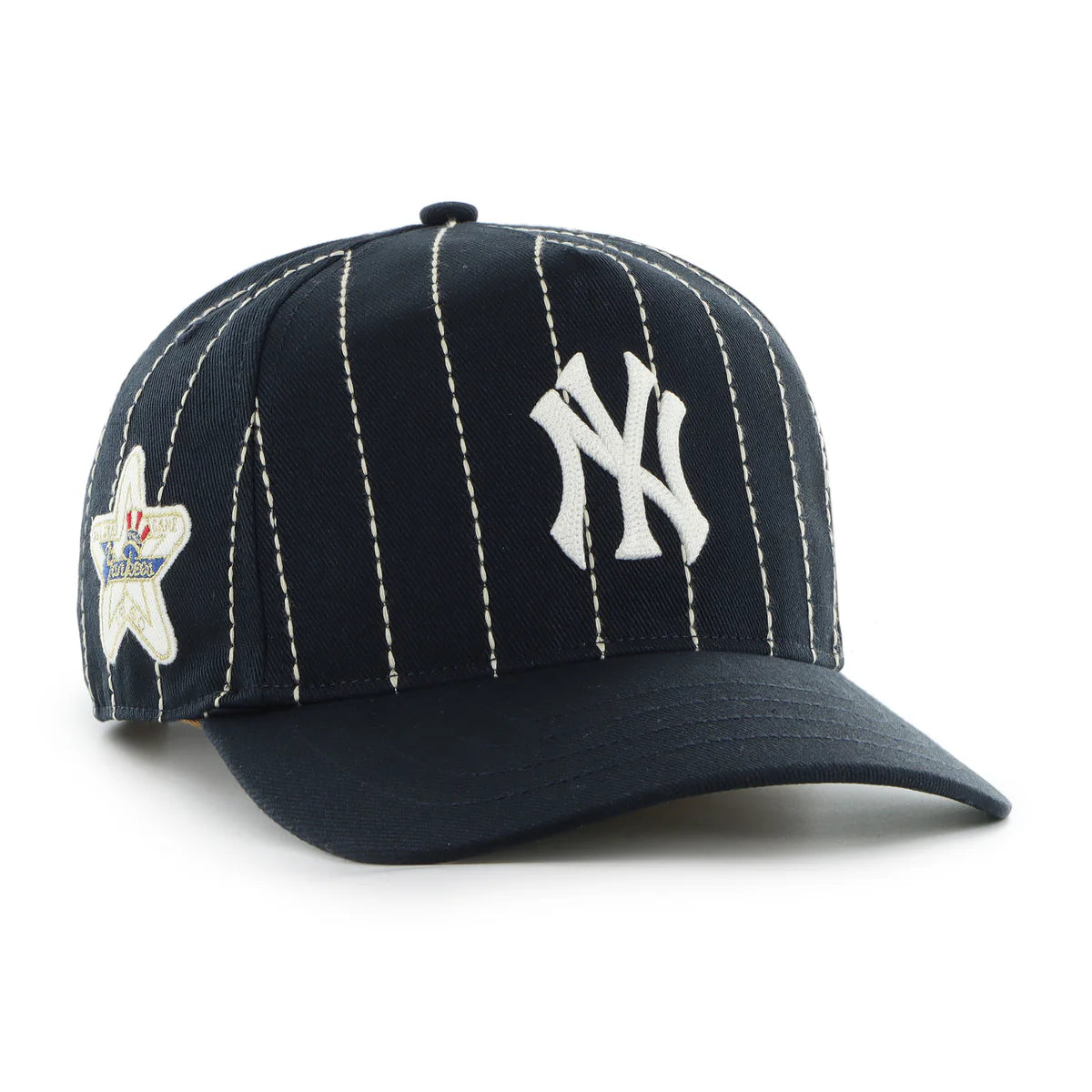 New York Yankees MLB 47 Brand Men's Navy Rawlings Pinstripe Hitch Adjustable Hat