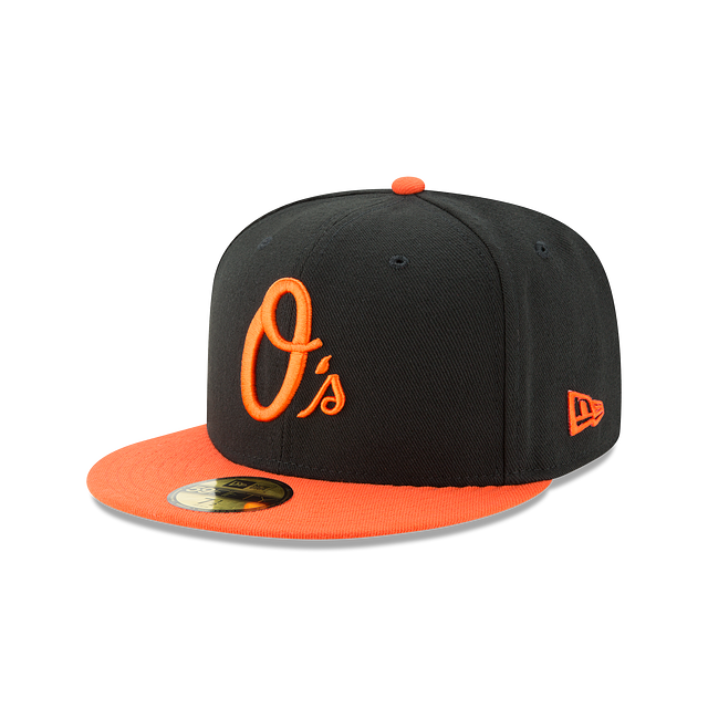 Baltimore Orioles MLB New Era Men's Black Orange 59Fifty Authentic Collection Alternate Fitted Hat