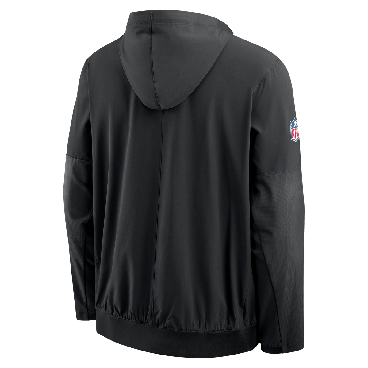 Baltimore Ravens NFL Nike Men's Black Sideline Logo Glory Anorak Half-Zip Hooded Jacket