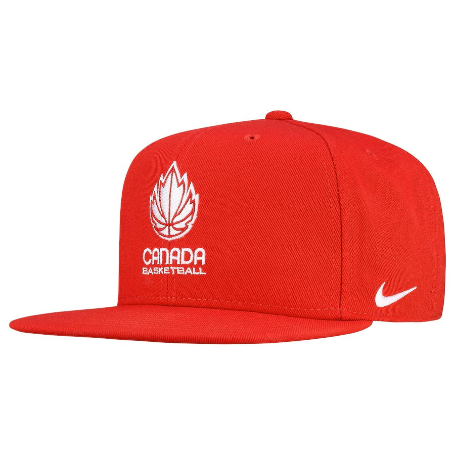 Canada Basketball FIBA Nike Snapback Pro rouge pour hommes
