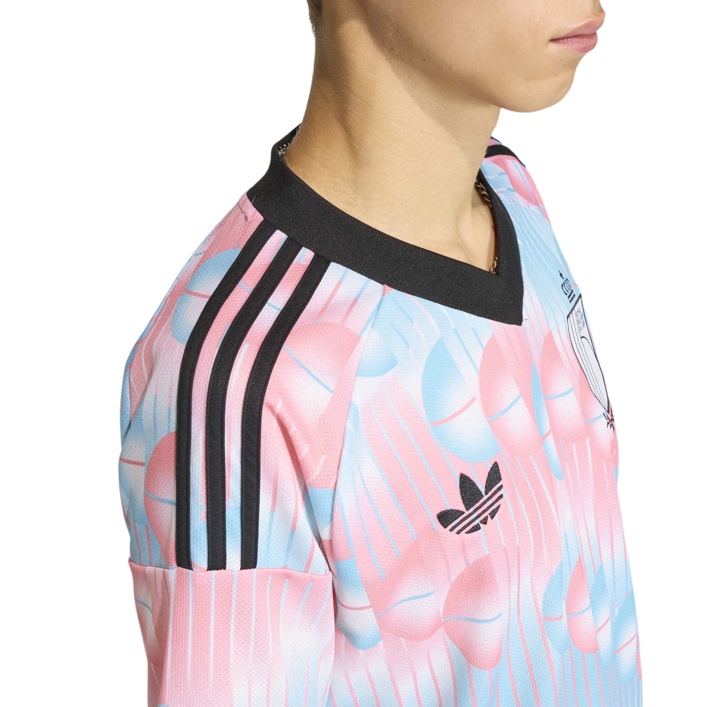 Belgium National Team FIFA Adidas Men's Pink/Light Blue 2026 Replica Away Jersey