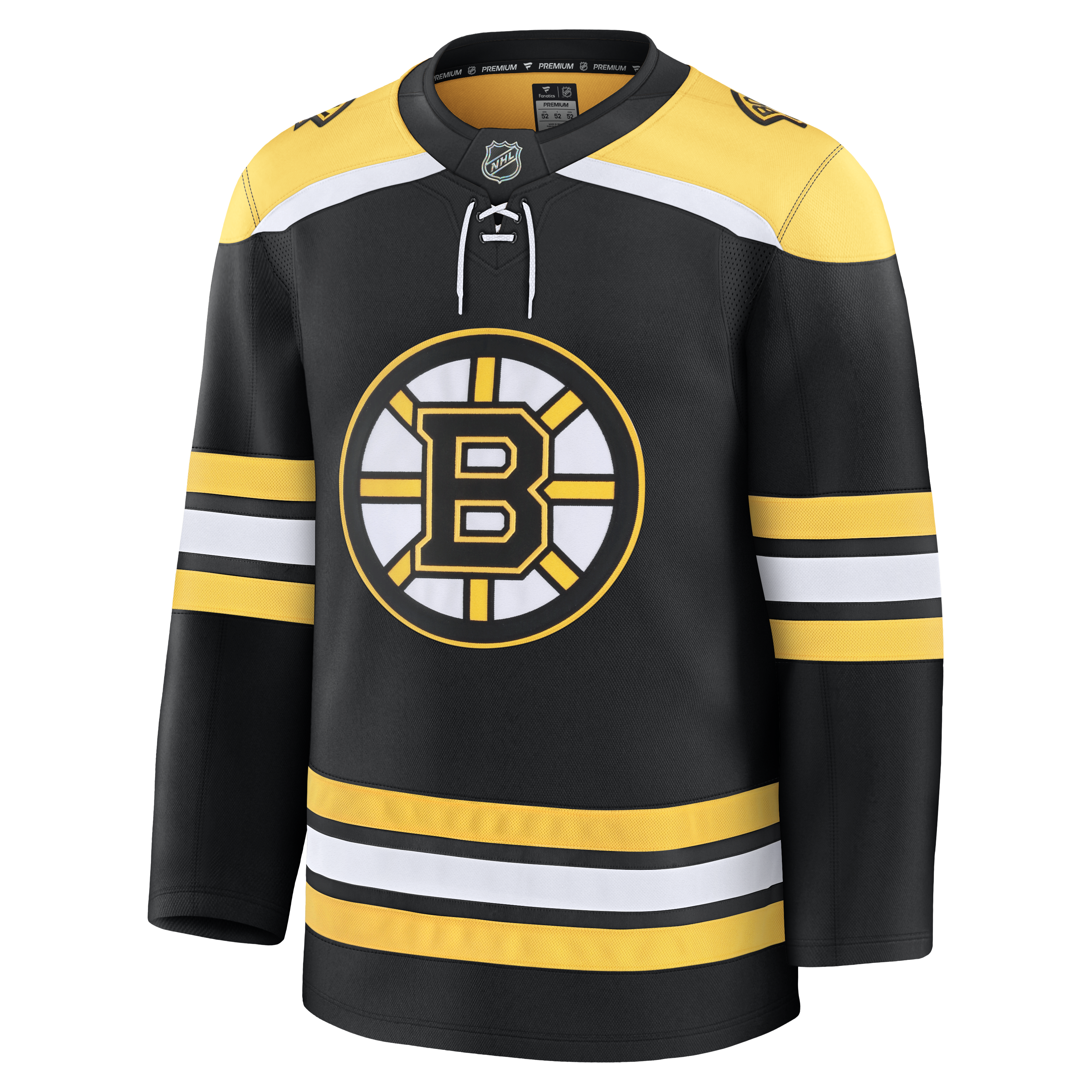 Maillot de marque Boston Bruins NHL Fanatics pour homme, noir, de qualité supérieure