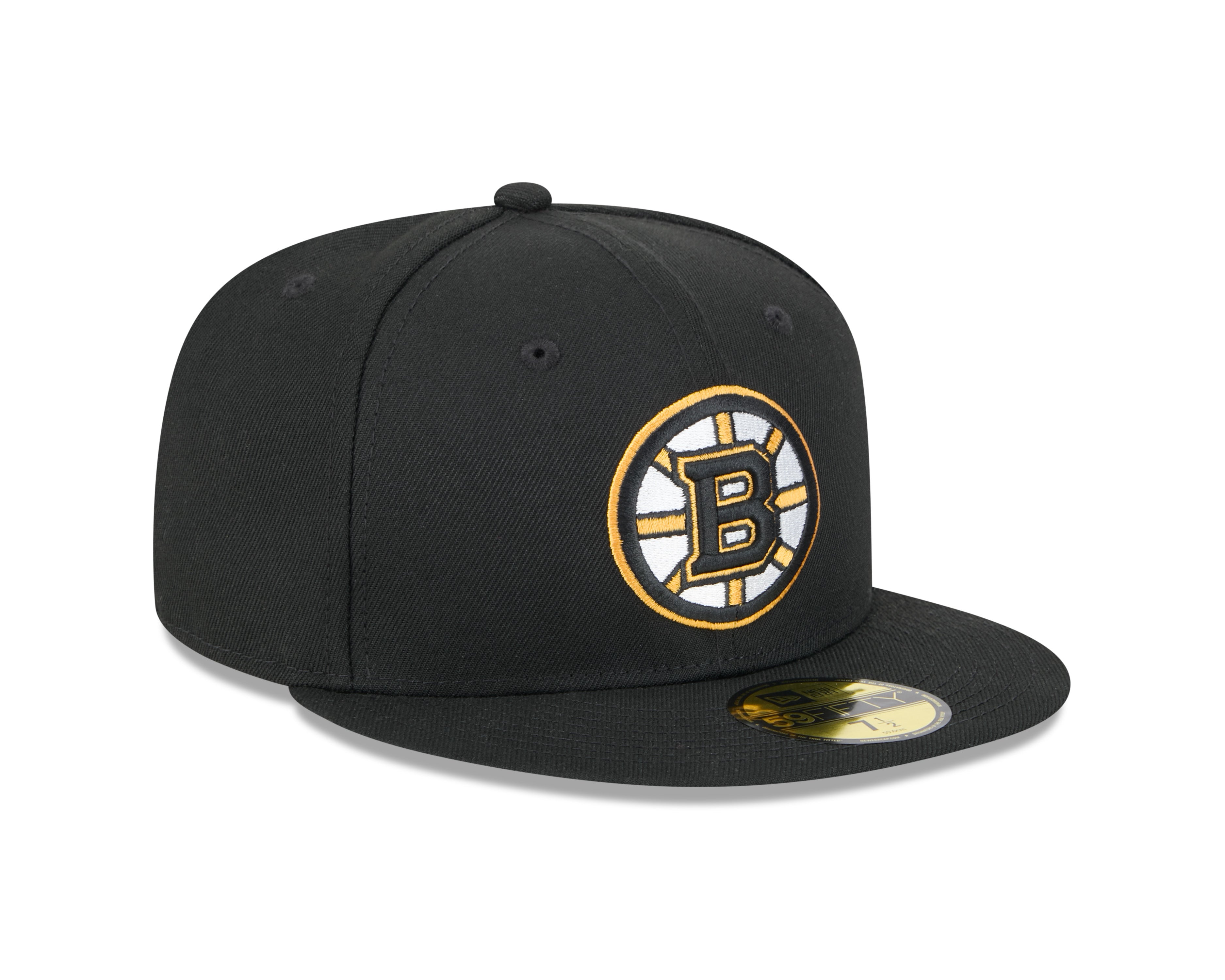 Boston Bruins NHL New Era Men's Black 59Fifty Core Fitted Hat